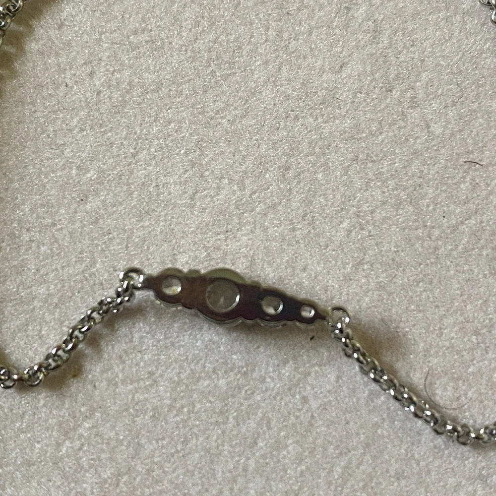 Nordstrom silver cubic zirconia slider bracelet